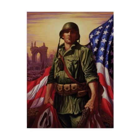 Christopher Nick 'Liberty Soldier' Canvas Art,35x47